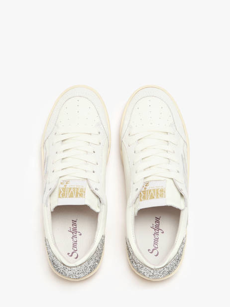 Sneakers Danny Uit Leder Semerdjian Wit women DANNY657 ander zicht 4