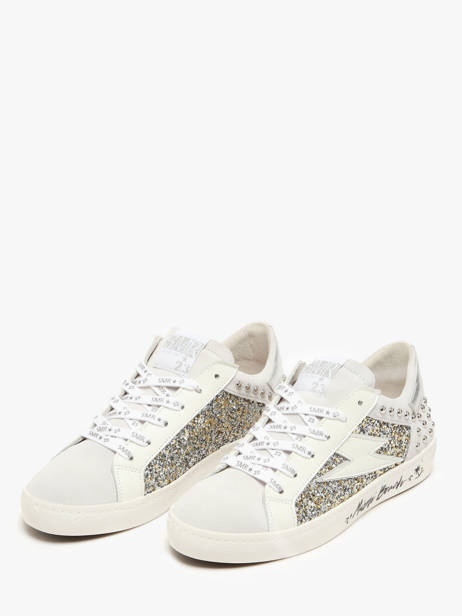 Sneakers Roy Uit Leder Semerdjian Wit women ROYB502 ander zicht 2