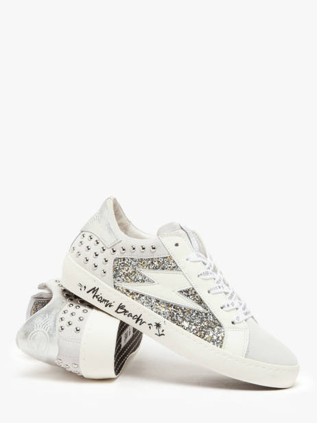 Sneakers Roy Uit Leder Semerdjian Wit women ROYB502 ander zicht 3