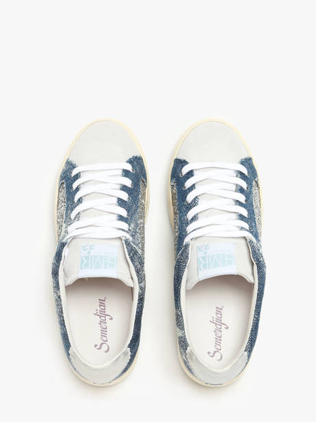 Sneakers Duck Uit Leder Semerdjian Blauw women DUCKB723 ander zicht 4