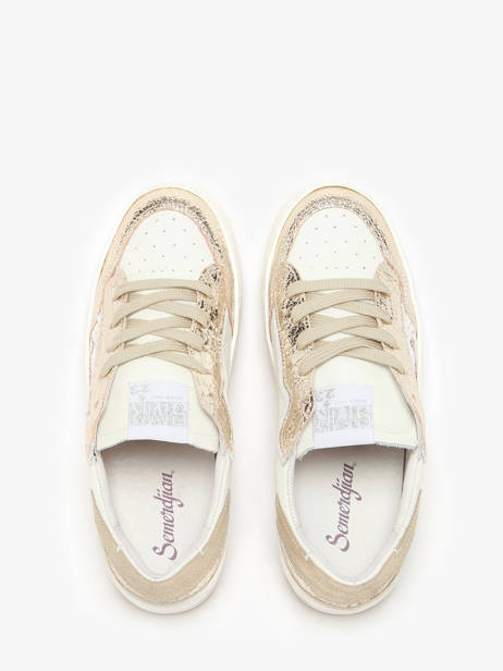 Sneakers Ale Uit Leder Semerdjian Goud women ALEB717 ander zicht 4