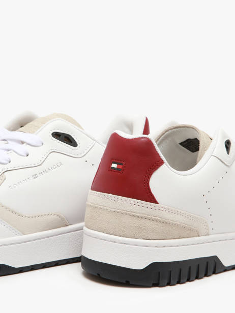 Sneakers Uit Leder Tommy hilfiger Wit men 5490YBS ander zicht 2