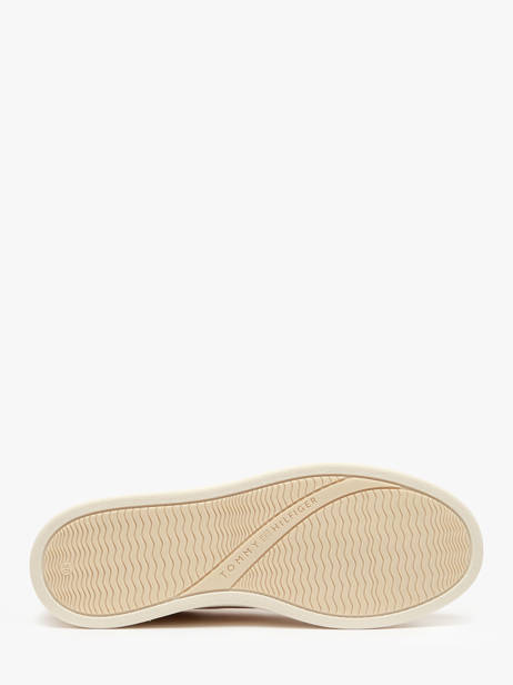 Sneakers Uit Leder Tommy hilfiger Beige women 8462ACJ ander zicht 5