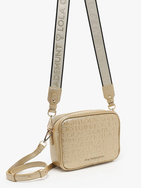Cross Body Tas Logo Lola casademunt Goud logo 66 ander zicht 2