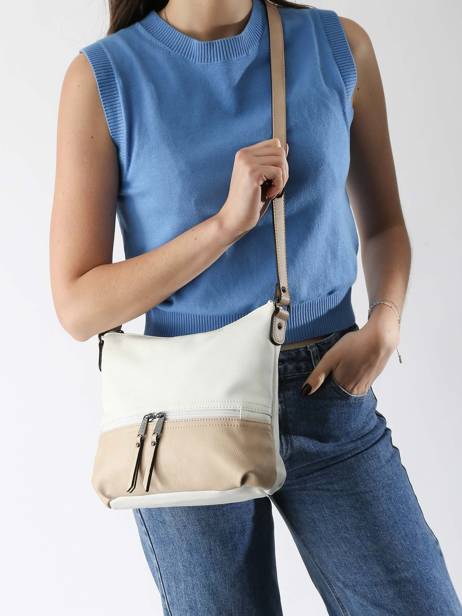 Cross Body Tas Gracieuse Hexagona Wit gracieuse 315314 ander zicht 1