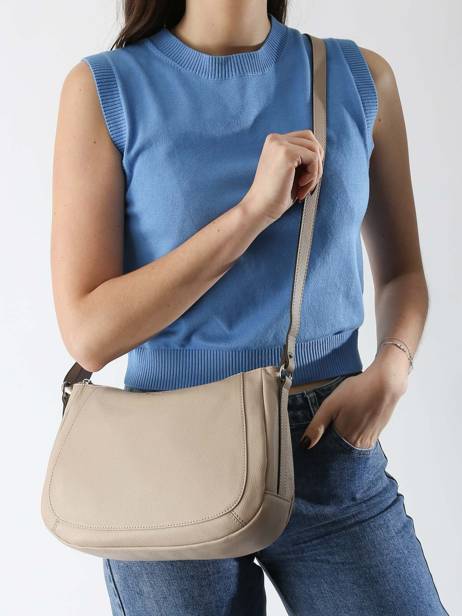 Cross Body Tas Confort Leder Hexagona Beige confort 466743 ander zicht 1