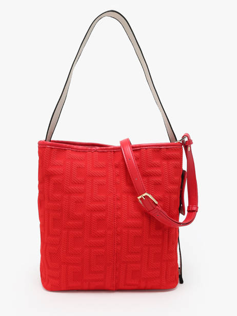 Schoudertas Logo Lola casademunt Rood logo 42 ander zicht 4