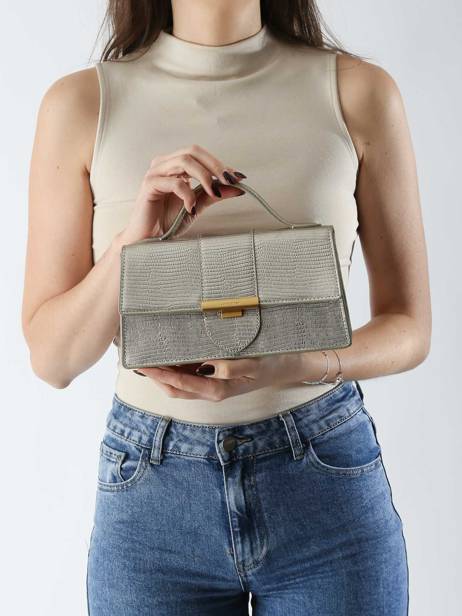 Cross Body Tas Exo Ily Leder Lancaster Zilver exo ily 13 ander zicht 1