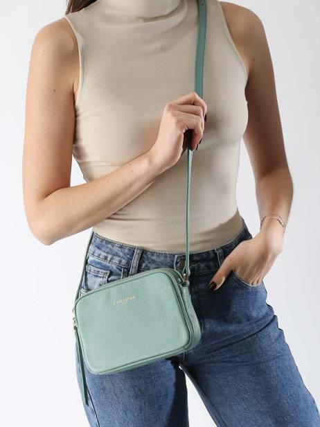 Cross Body Tas Dune Leder Lancaster Groen dune 529-20 ander zicht 1