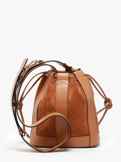 Bucket Bag S Elles Leder Lancel Bruin elles A13359 ander zicht 4
