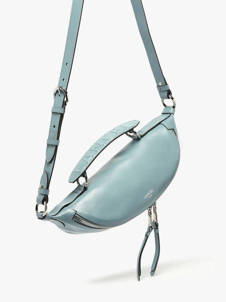Cross Body Tas S Origami Leder Lancel Blauw origami A12527 ander zicht 2