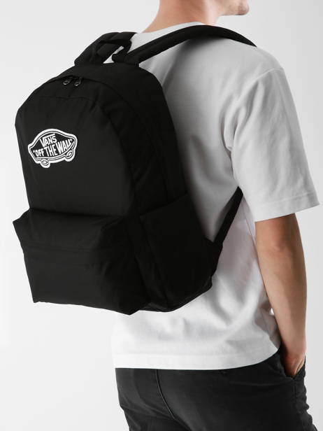 Rugzak 1 Compartiment Vans Zwart backpack VN000H4Y ander zicht 1