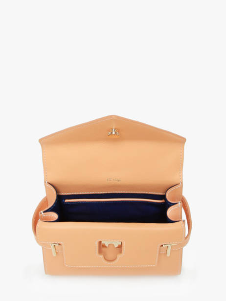 Cross Body Tas S Emily Grainé Leder Le tanneur Oranje emily TEMI1006 ander zicht 3