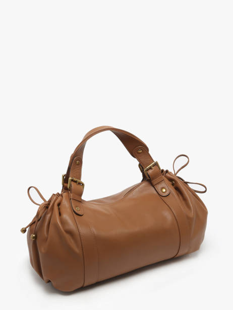 Schoudertas Icone Leder Gerard darel Bruin icone DBS01410 ander zicht 2