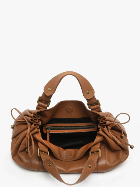 Schoudertas Icone Leder Gerard darel Bruin icone DBS01410 ander zicht 4