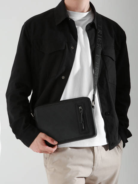 Cross Body Tas Flèche Etrier Zwart fleche EFLE730M ander zicht 1