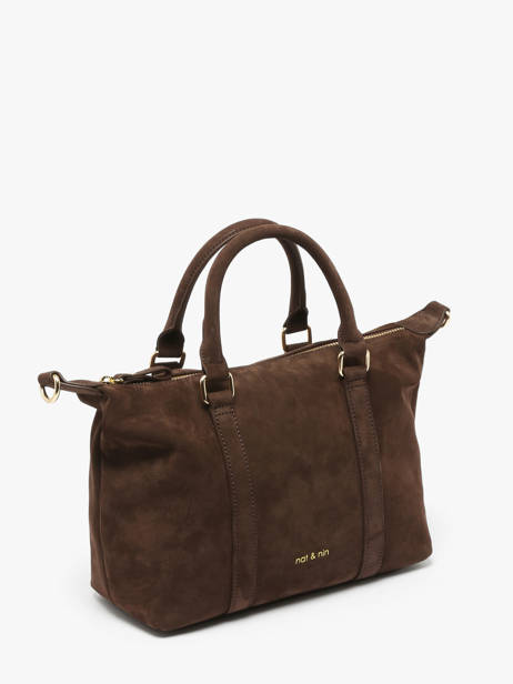 Handtas Vintage Leder Nat et nin Bruin vintage MTHYLANE ander zicht 2