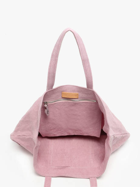 Handtas L Le Cabas Linnen Pailletten Vanessa bruno Roze cabas lin 31V40315 ander zicht 3