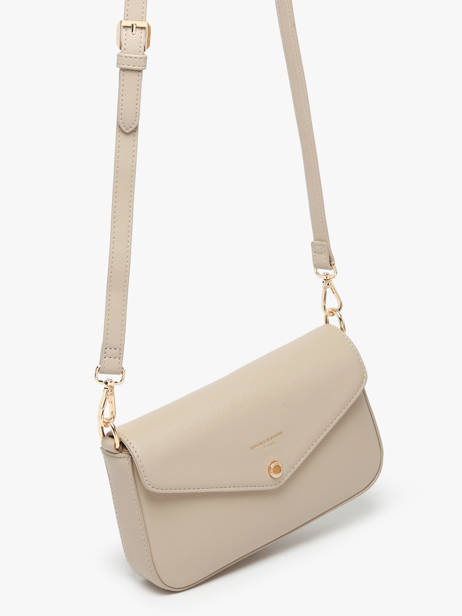 Cross Body Tas Saffiano David jones Bruin saffiano CM6120H ander zicht 2