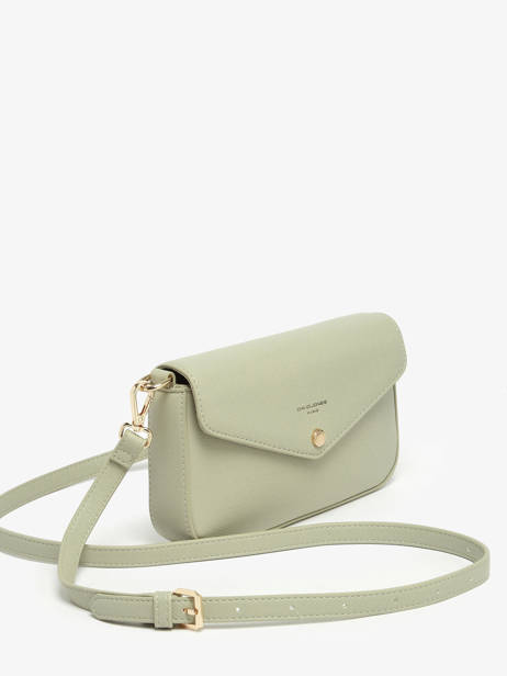 Cross Body Tas Saffiano David jones Groen saffiano CM6120H ander zicht 2