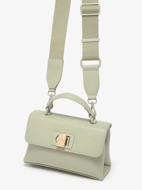 Cross Body Tas Saffiano David jones Groen saffiano CM7211H ander zicht 2