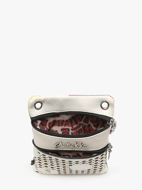 Cross Body Tas Lunares Polyurethaan Anekke Wit lunares 40723905 ander zicht 3