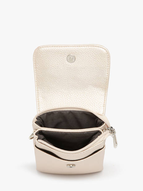 Cross Body Tas Grained Miniprix Goud grained F3609 ander zicht 2