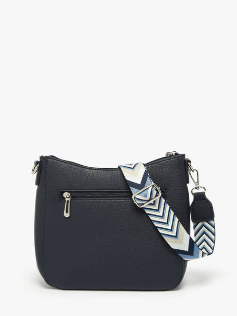 Cross Body Tas Grained Miniprix Blauw grained F8575 ander zicht 3