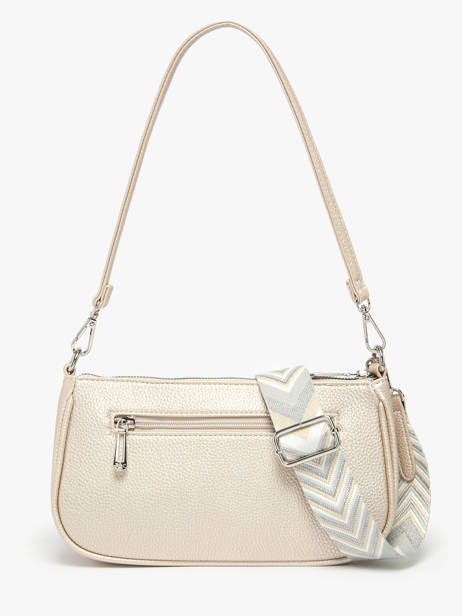 Schoudertas /cross Body Grained Miniprix Goud grained F3699 ander zicht 3