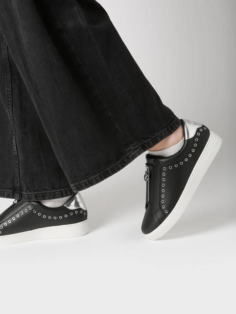 Sneakers Keaton Uit Leder Michael kors Zwart women EFP3L001 ander zicht 1