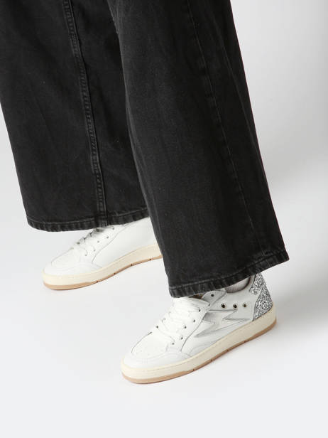 Sneakers Danny Uit Leder Semerdjian Wit women DANNY657 ander zicht 1