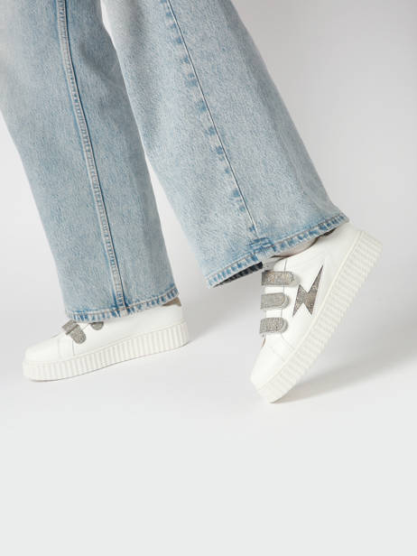 Sneakers Jane Uit Leder Vanessa wu Grijs women BK2231AT ander zicht 1