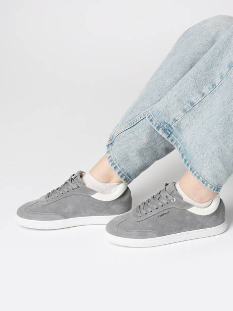 Sneakers Uit Leder Calvin klein jeans Grijs women 24360IW ander zicht 1
