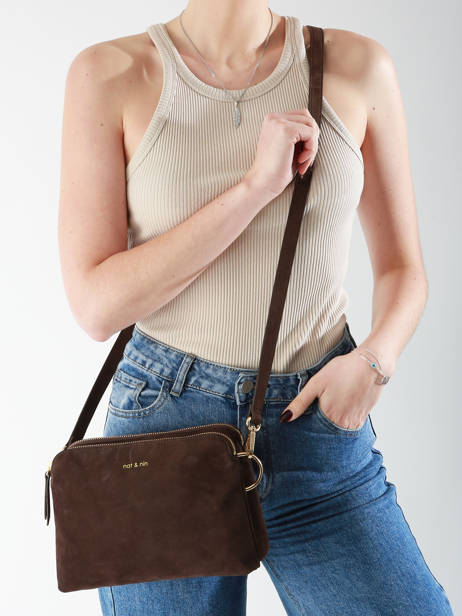 Cross Body Tas Vintage Leder Nat et nin Bruin vintage NAEL ander zicht 1