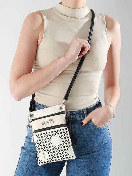 Cross Body Tas Lunares Polyurethaan Anekke Wit lunares 40723905 ander zicht 1