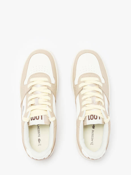 Sneakers L001 Uit Leder Lacoste Beige men 9SMA0045 ander zicht 4