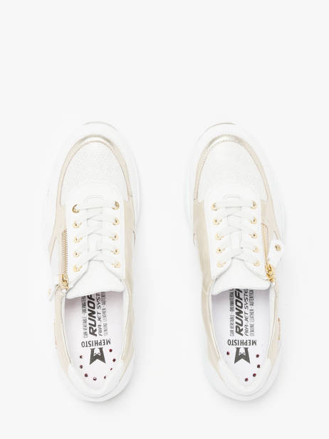 Sneakers Ylona Uit Leder Mephisto Wit women P5146918 ander zicht 4