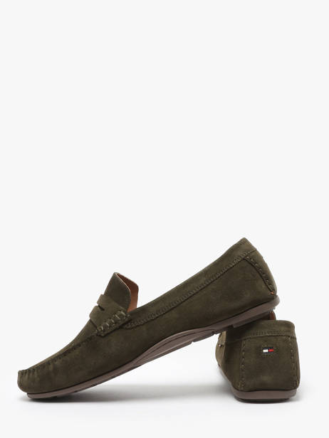 Mocassins Uit Leder Tommy hilfiger Groen men 4998RBN ander zicht 3