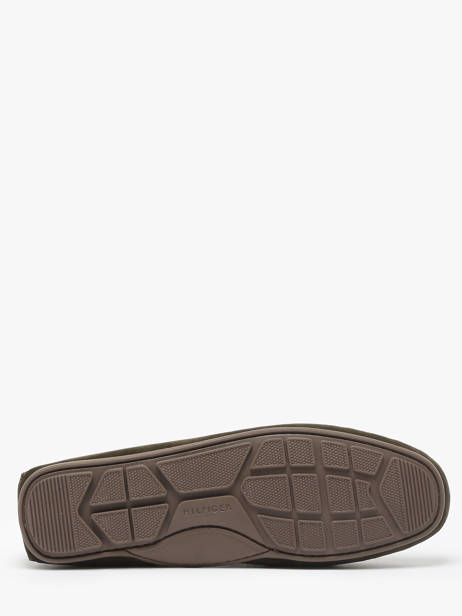Mocassins Uit Leder Tommy hilfiger Groen men 4998RBN ander zicht 5