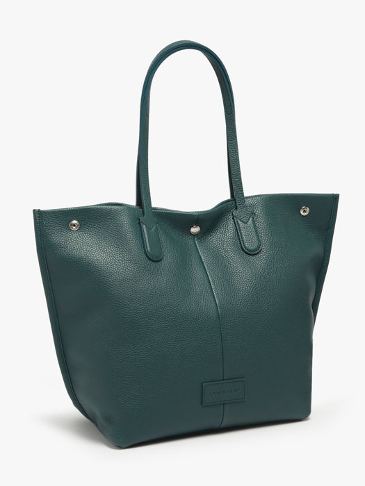 Longchamp Essential cuir Schoudertas Blauw