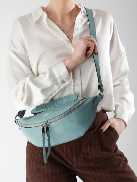 Cross Body Tas S Origami Leder Lancel Blauw origami A12527 ander zicht 1