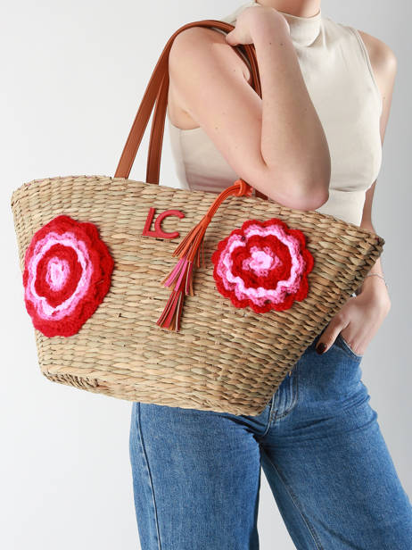 Schoudertas Panier Stro Lola casademunt Beige panier 93 ander zicht 1