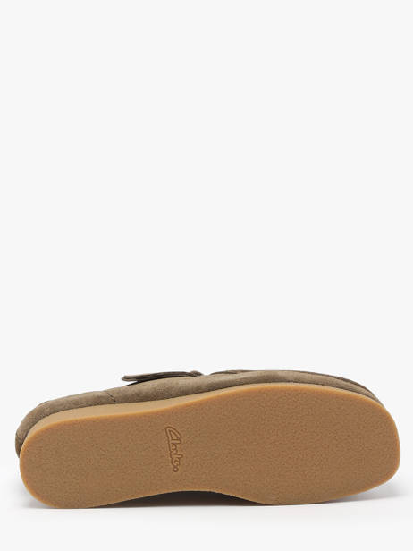 Derby Veterschoenen Wallabee Uit Leder Clarks Groen men 26180920 ander zicht 5