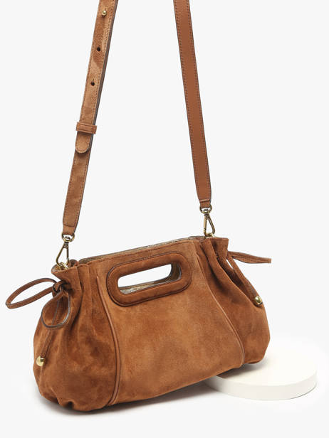 Cross Body Tas Folk Light Gerard darel Bruin folk light W405 ander zicht 2