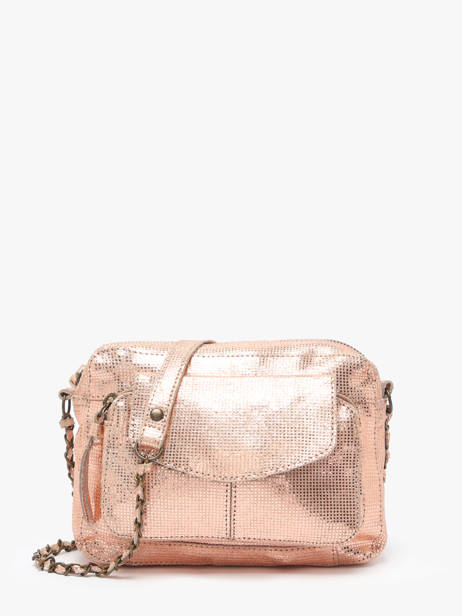 Cross Body Tas Naina Leder Pieces Roze naina 17063358