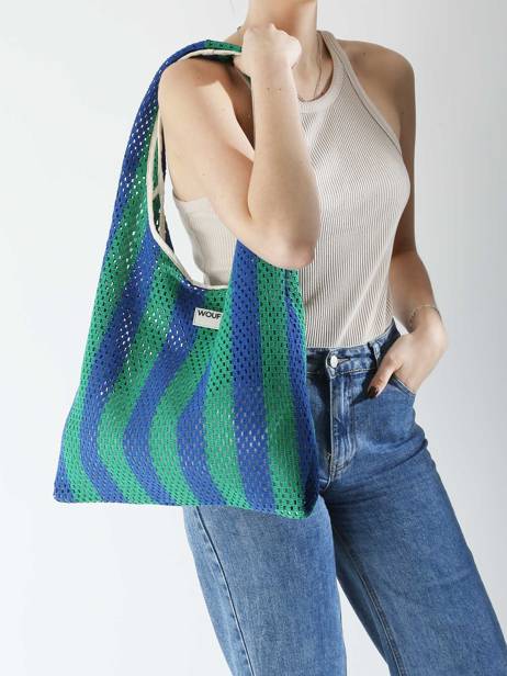 Handtas Crochet Wouf Veelkleurig crochet XTO25010 ander zicht 1