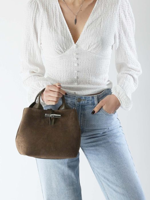 Longchamp Le roseau velvet Longchamp Groen