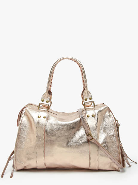 Schoudertas A4 Formaat Nine Leder Milano Goud nine NI24093 ander zicht 4