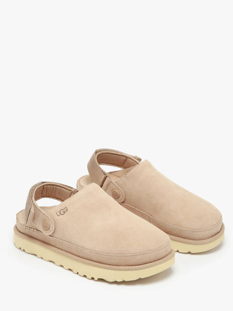 Slippers Goldenstar Clog Uit Leder Ugg Beige women 1138252 ander zicht 1