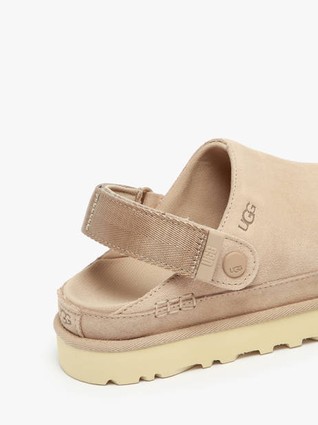 Slippers Goldenstar Clog Uit Leder Ugg Beige women 1138252 ander zicht 2